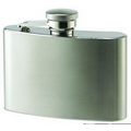 4 Oz. Brushed Finished Stainless Steel Rimless Flask